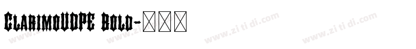 ClarimoUDPE Bold字体转换